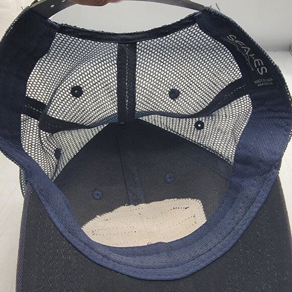 Scales Gear Fish The Rip Blue Trucker Hat Adjustable Snapback Mesh Back - Picture 6 of 9
